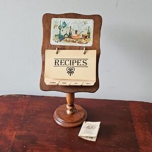Vintage MaLeck  Industries Colonial Recipe Stand Made In NC, USA Mid Century Mod